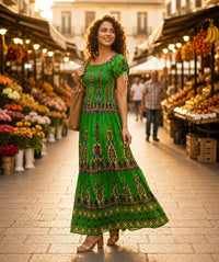 DRESS_PRINTED__Green_XL