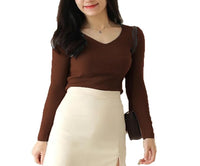 V Neck_FS_BROWN_S
