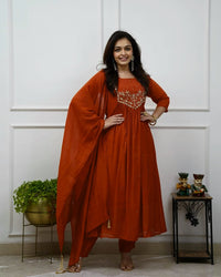 FROCK SUIT-MEROON-XL