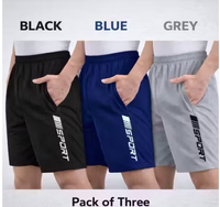 solid Men Multicolour Sport Shorts _XXL